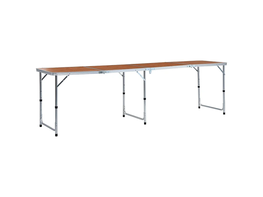 Table pliable de camping Aluminium 240x60 cm