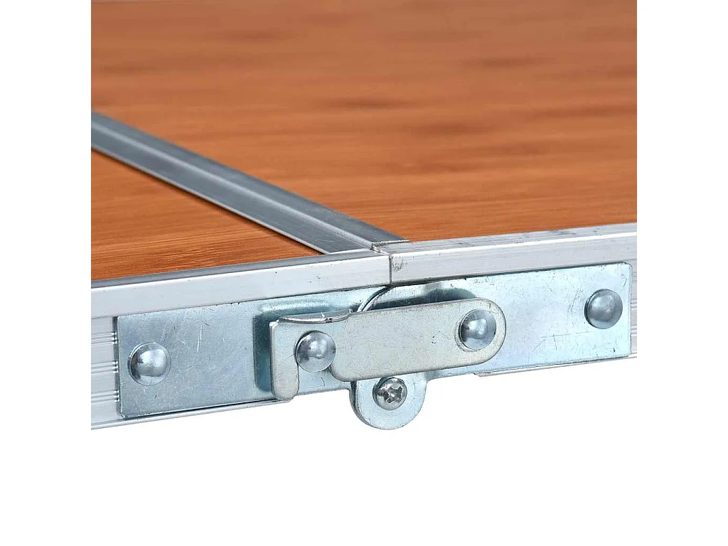 Tavolo da Campeggio Pieghevole in Alluminio 240x60 cm
