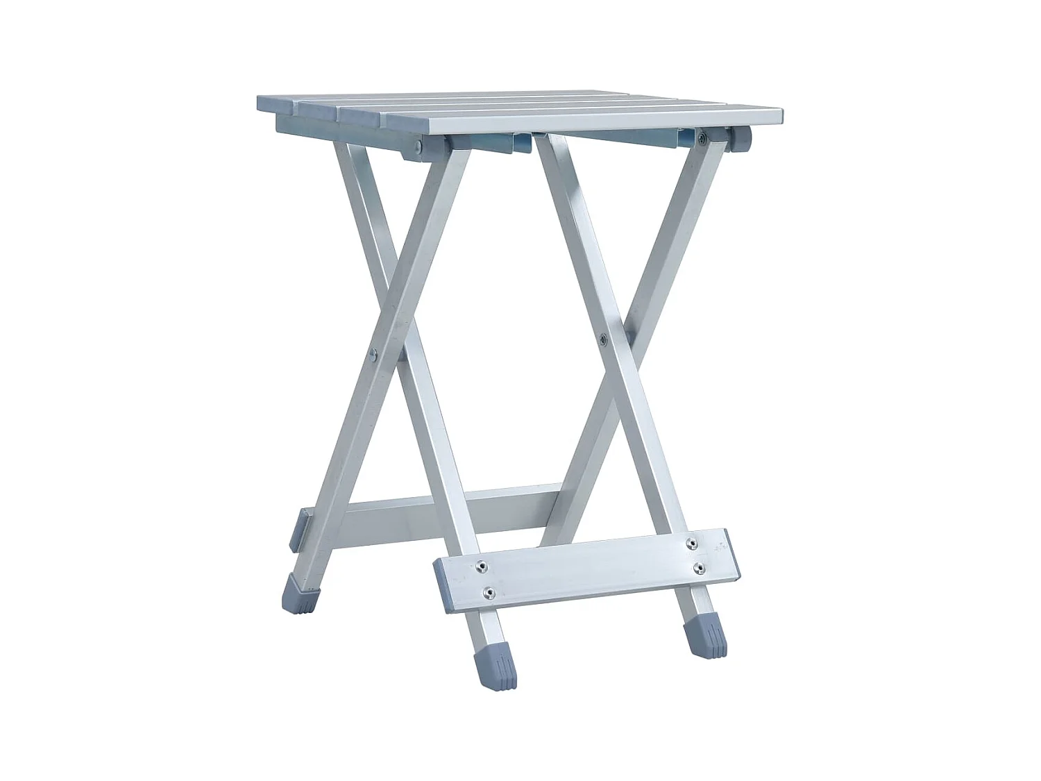 Sgabello da Campeggio in Alluminio 28x26x39 cm