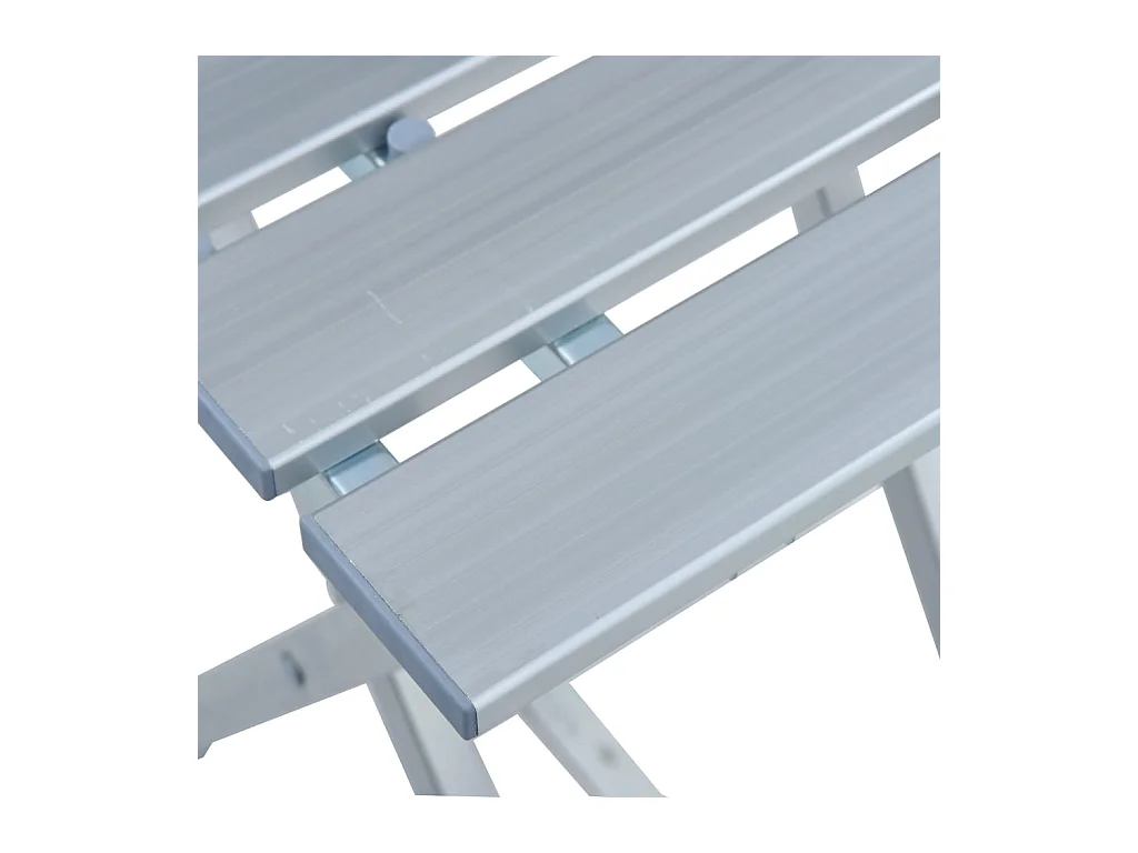 Sgabello da Campeggio in Alluminio 28x26x39 cm