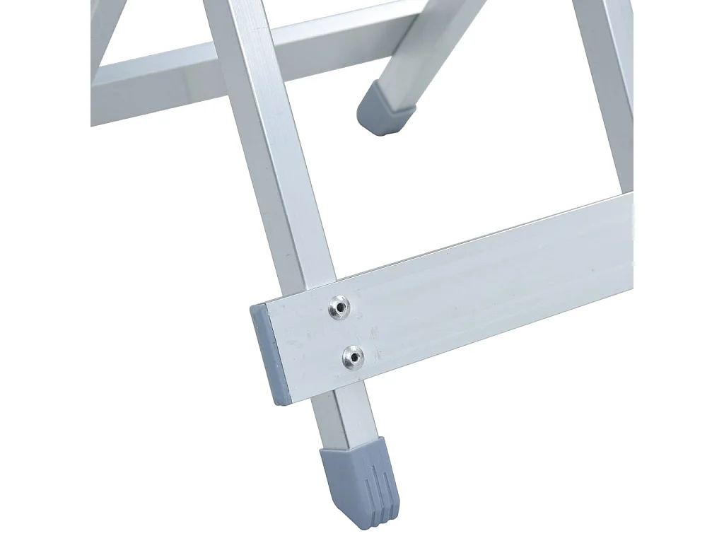 Tabouret de camping Aluminium 28x26x39 cm