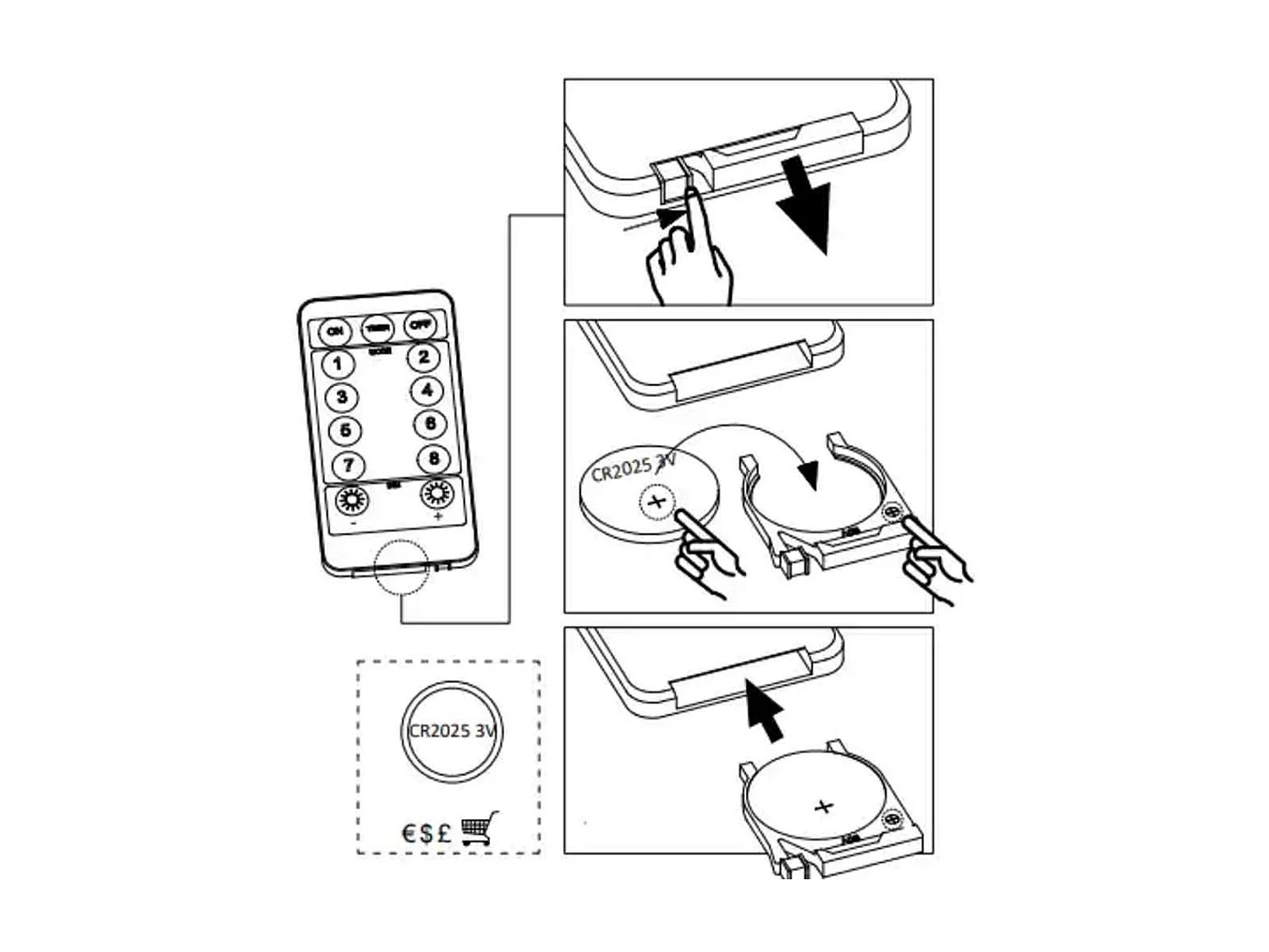 Guirlande lumineuse étoile et lune avec télécommande 138 LED