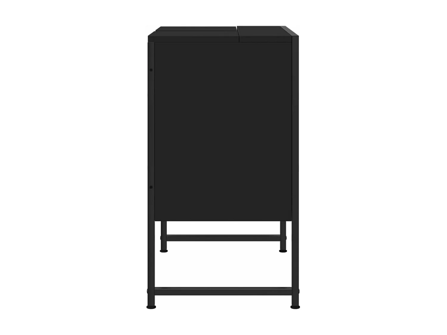 Waschbeckenunterschrank Schwarz 60x33x60 cm Holzwerkstoff