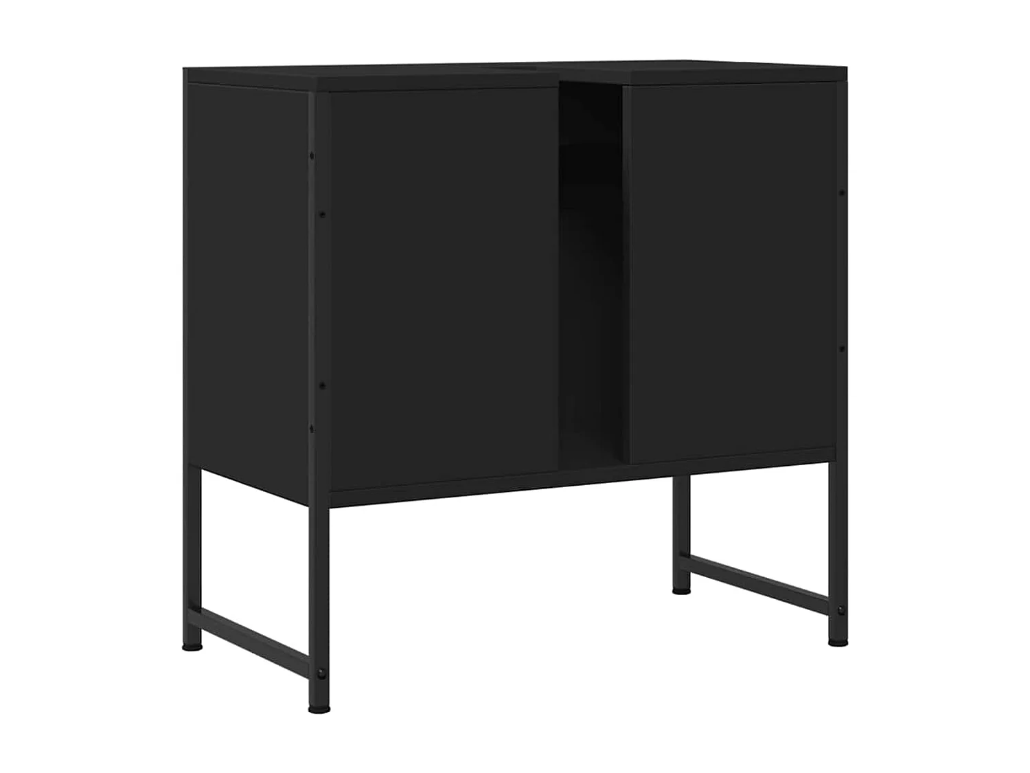 Waschbeckenunterschrank Schwarz 60x33x60 cm Holzwerkstoff