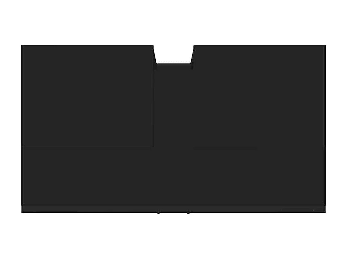 Waschbeckenunterschrank Schwarz 60x33x60 cm Holzwerkstoff