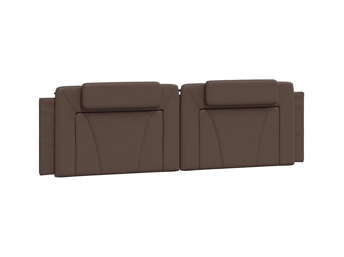 Cama com colchão 180x200 cm couro artificial castanho