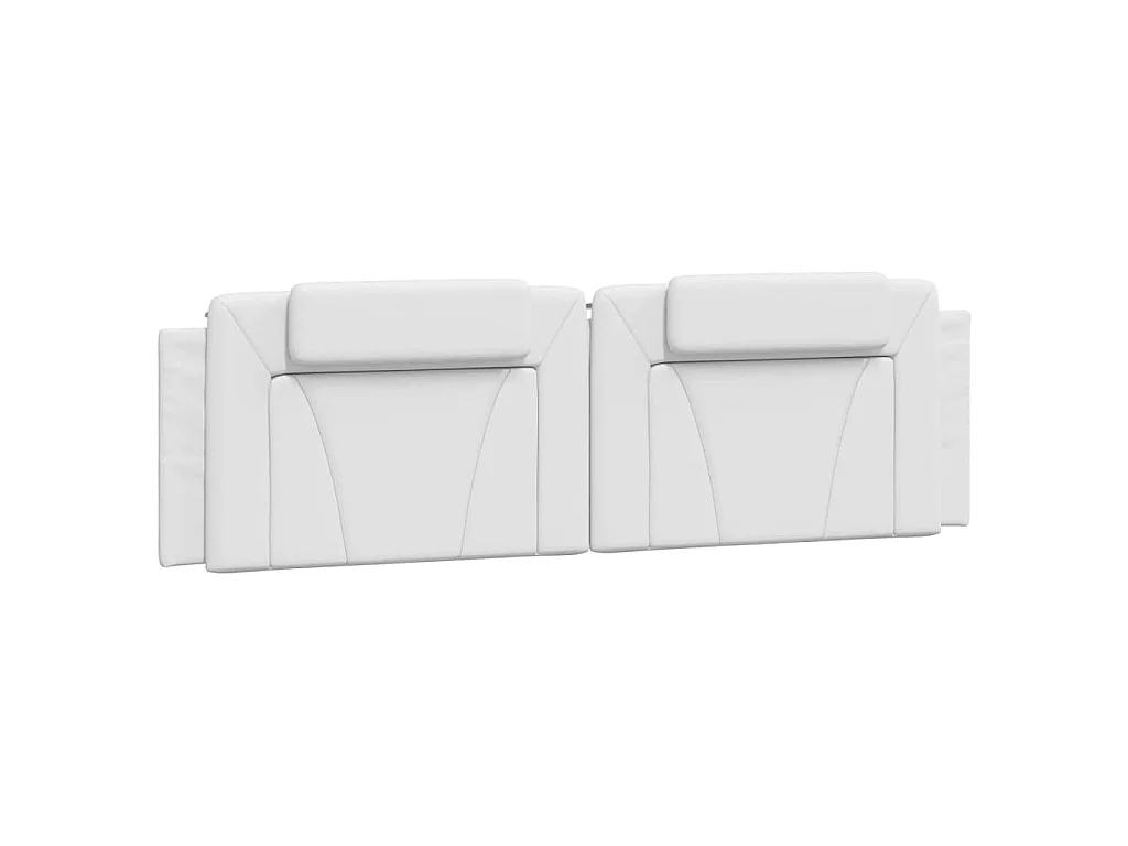 Bed "Viana" met matras kunstleer wit 180x200 cm