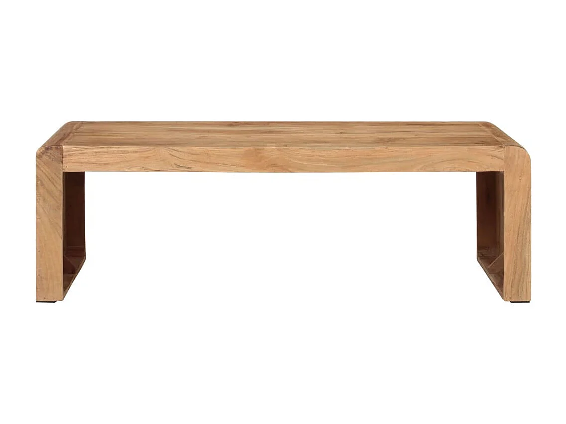 Tavolino da Salotto 110x55x35 cm in Legno Massello di Acacia