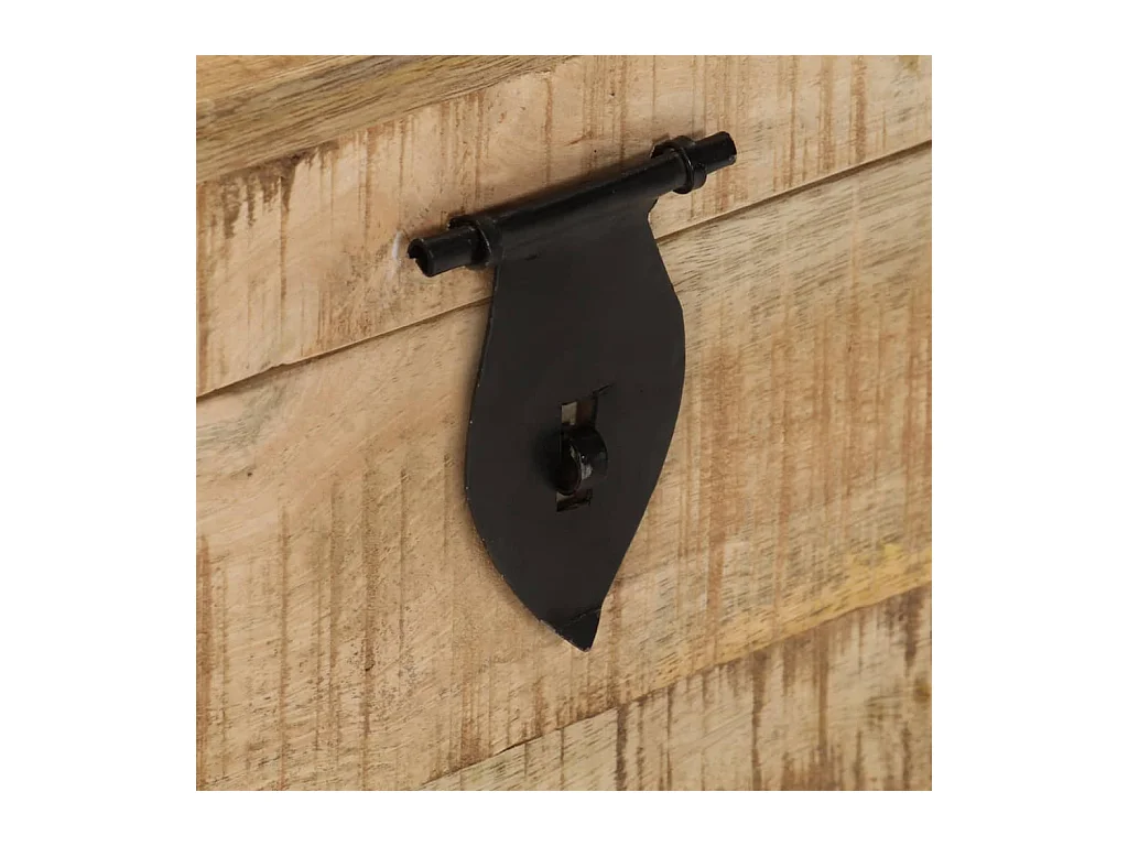 Opbergkist massief ruw mangohout