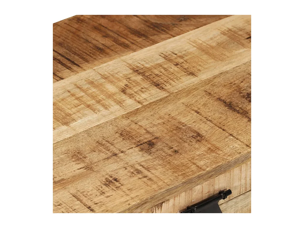 Opbergkist massief ruw mangohout