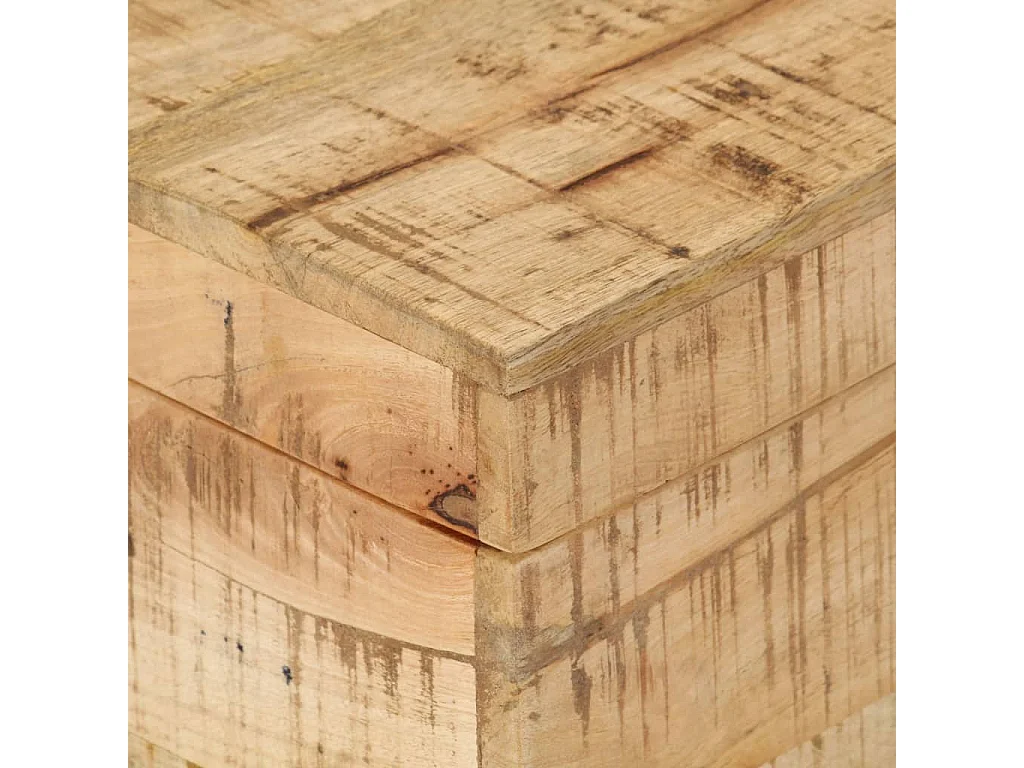 Cofre de almacenamiento de madera de mango rugoso