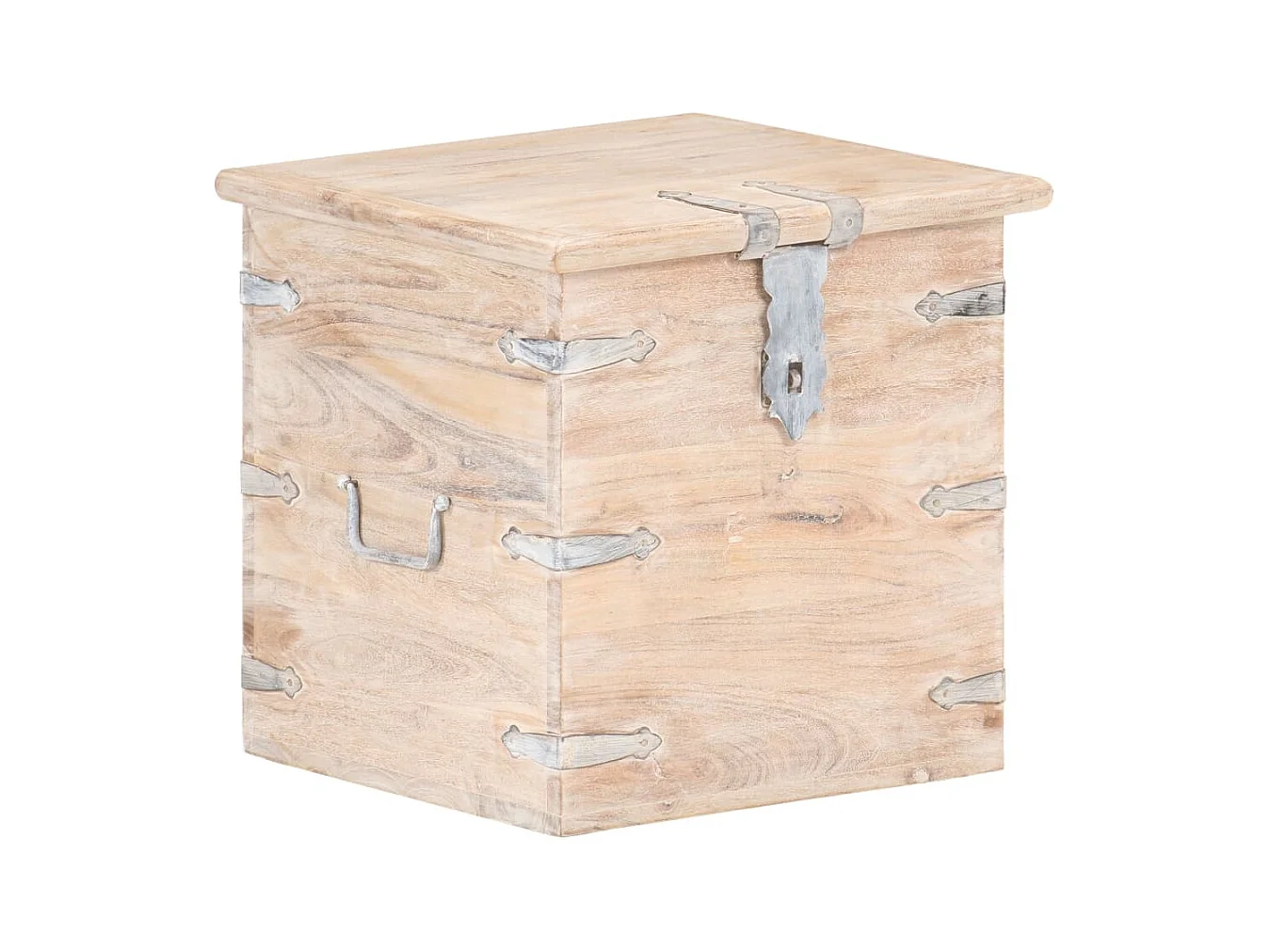 Opbergkist 40x40x40 cm massief acaciahout