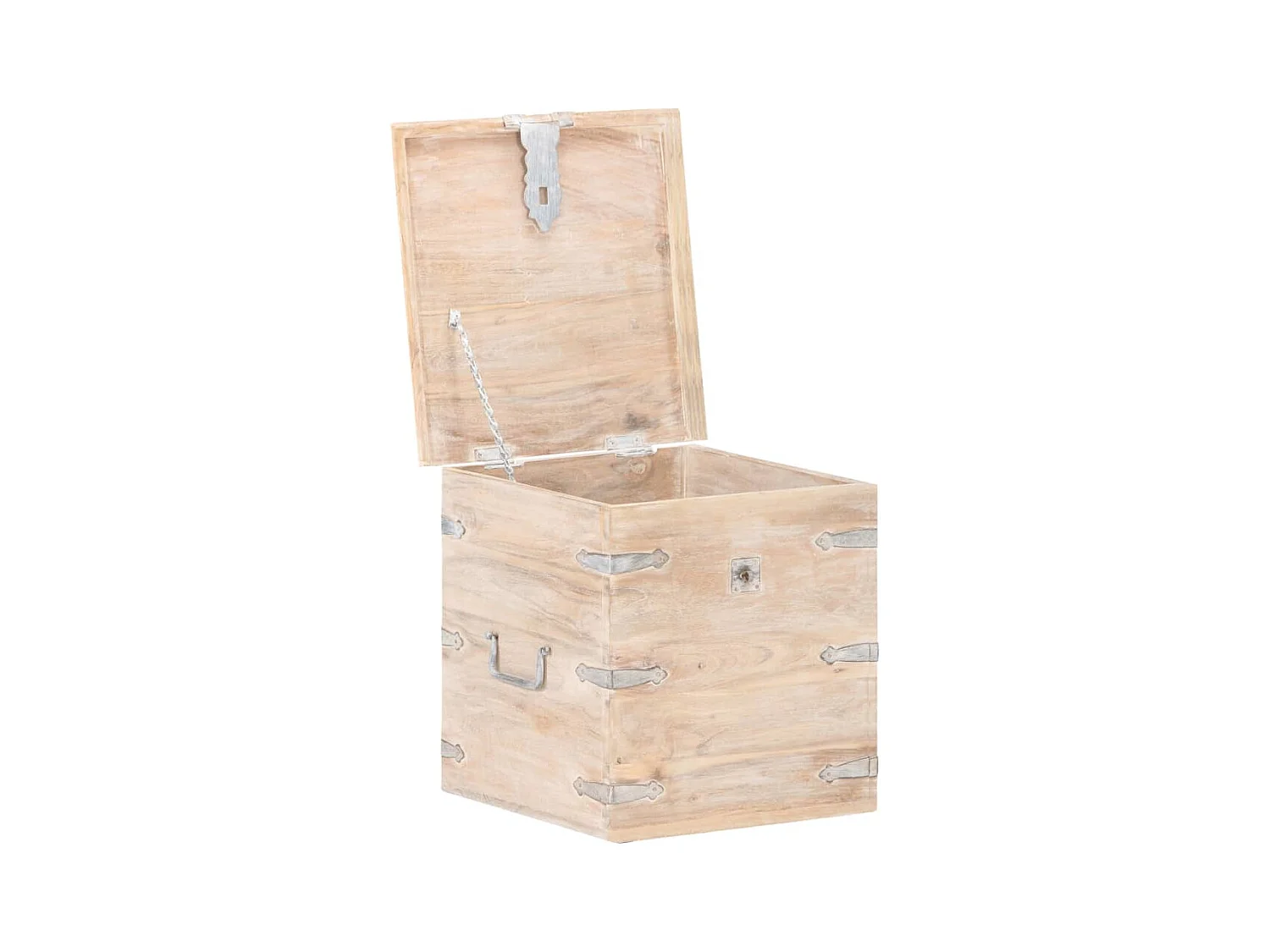 Coffre 40x40x40 cm Bois d'acacia solide