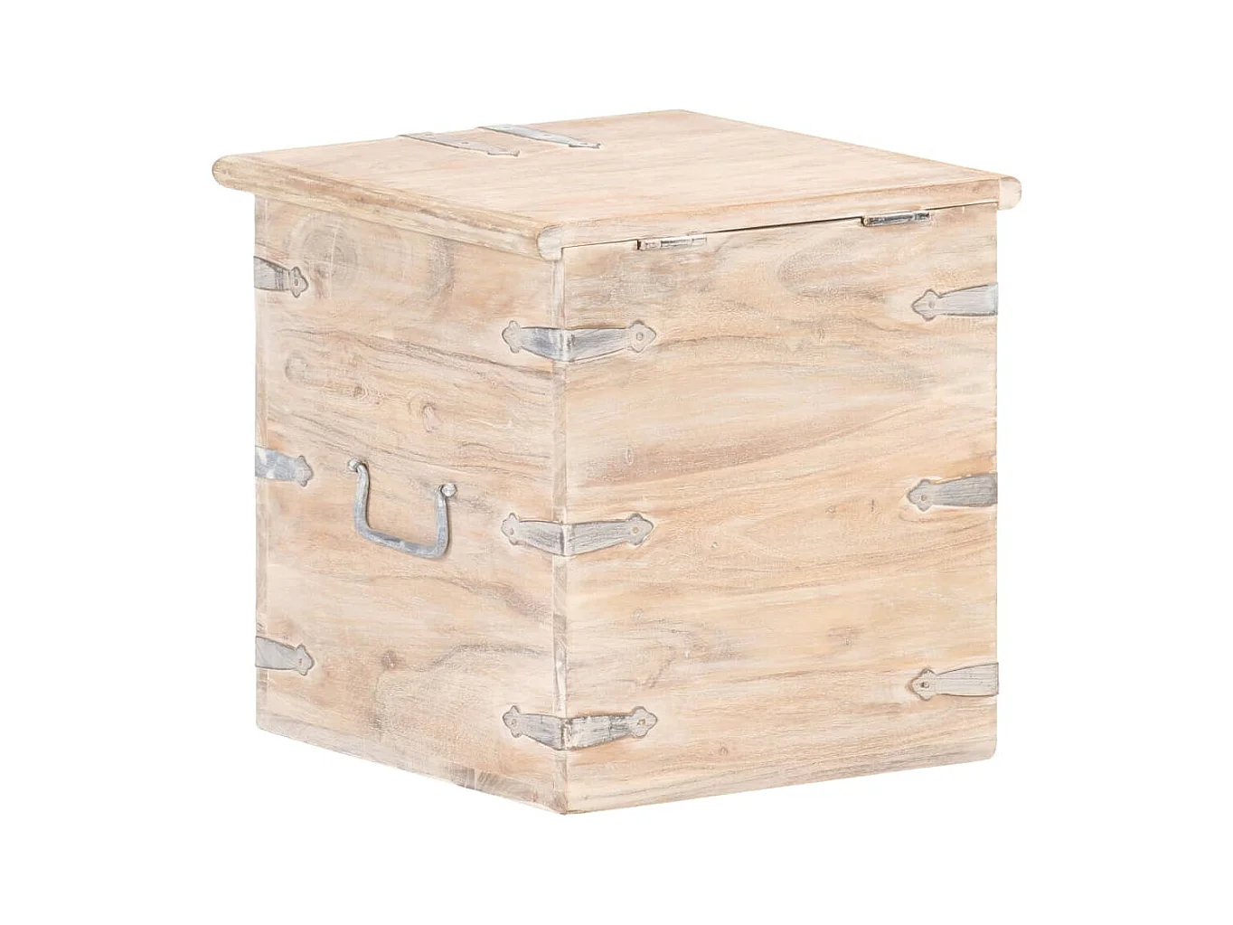 Coffre 40x40x40 cm Bois d'acacia solide