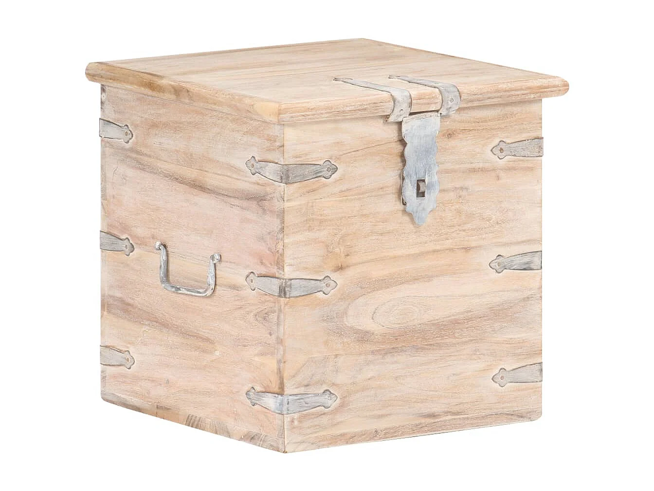 Coffre 40x40x40 cm Bois d'acacia solide