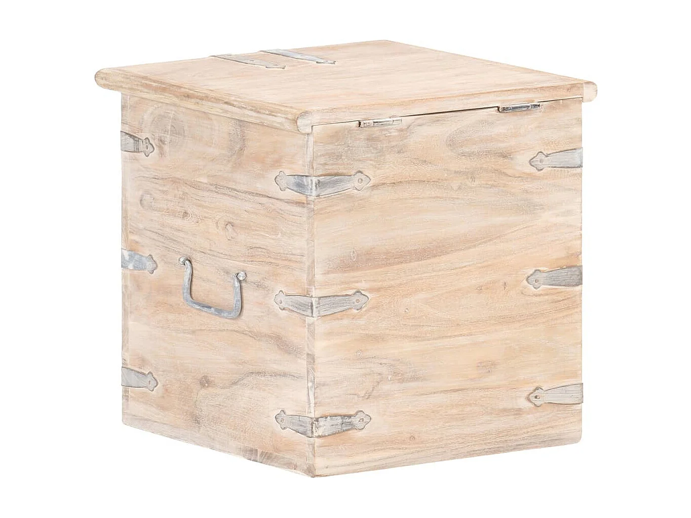 Coffre 40x40x40 cm Bois d'acacia solide