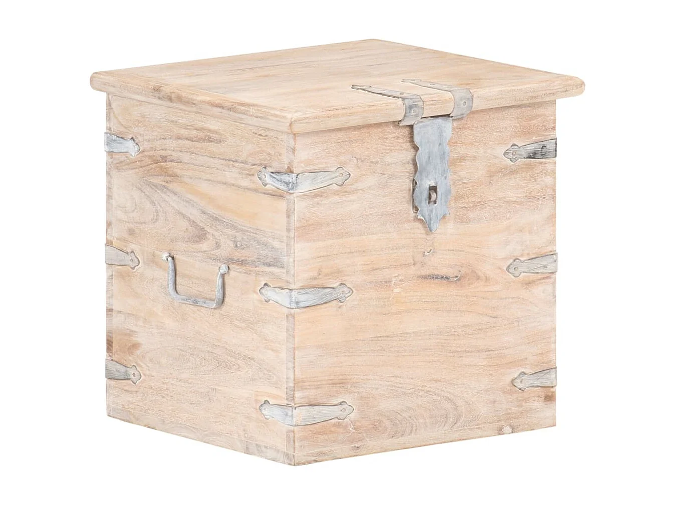Coffre 40x40x40 cm Bois d'acacia solide