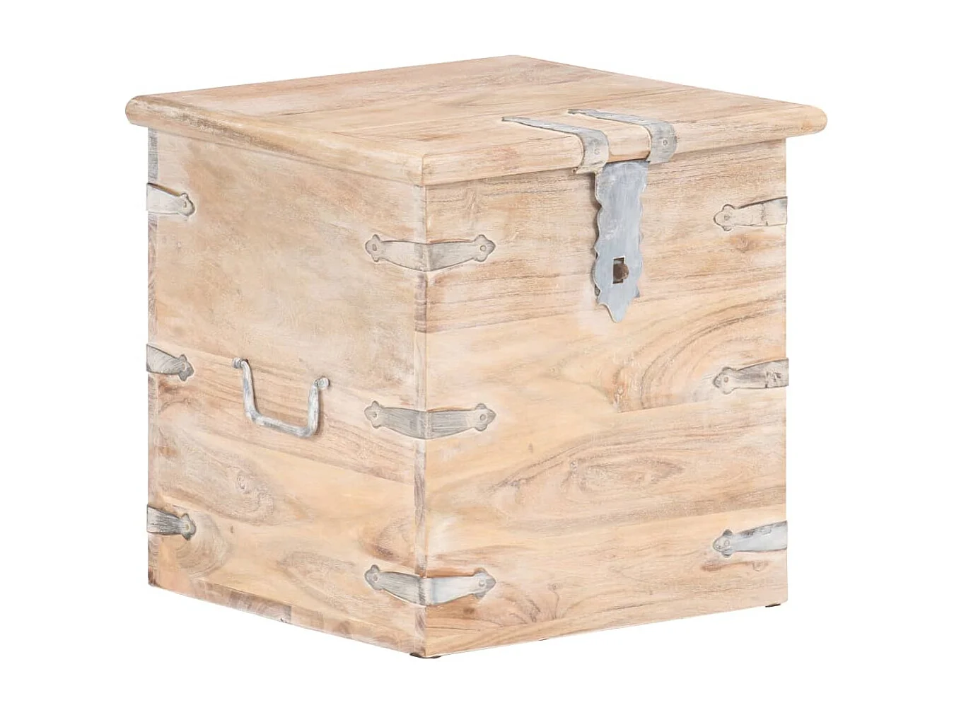 Coffre 40x40x40 cm Bois d'acacia solide