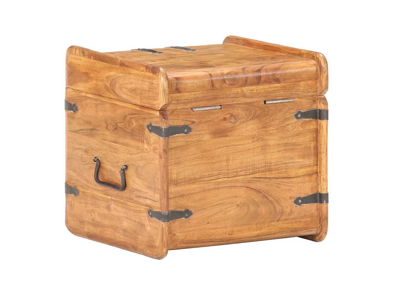 Coffre 40x40x40 cm Bois d'acacia solide