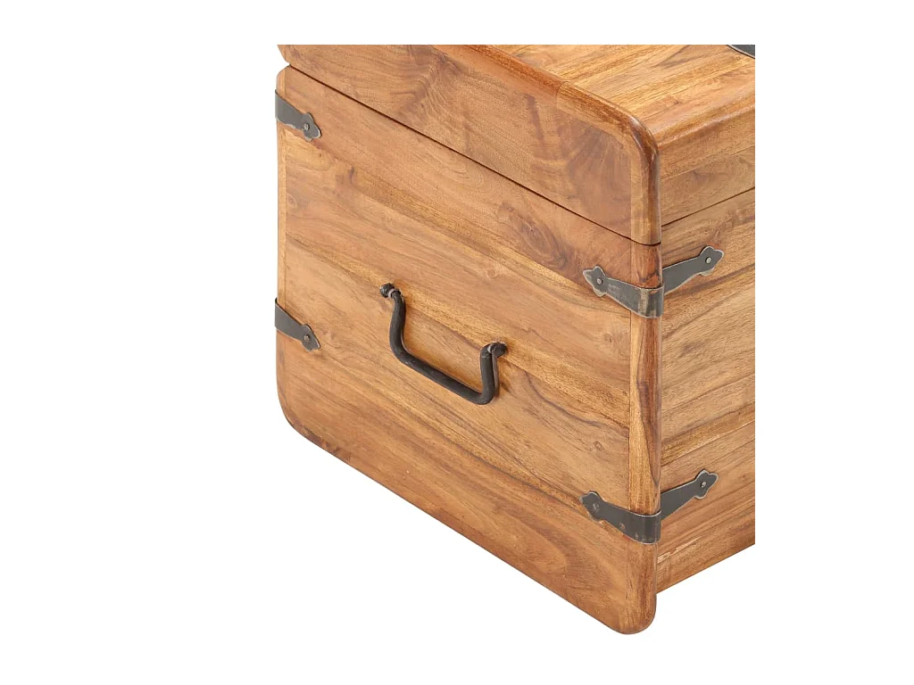 Coffre 40x40x40 cm Bois d'acacia solide