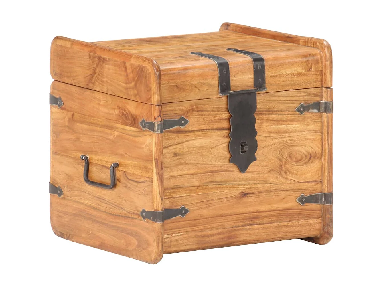 Coffre 40x40x40 cm Bois d'acacia solide