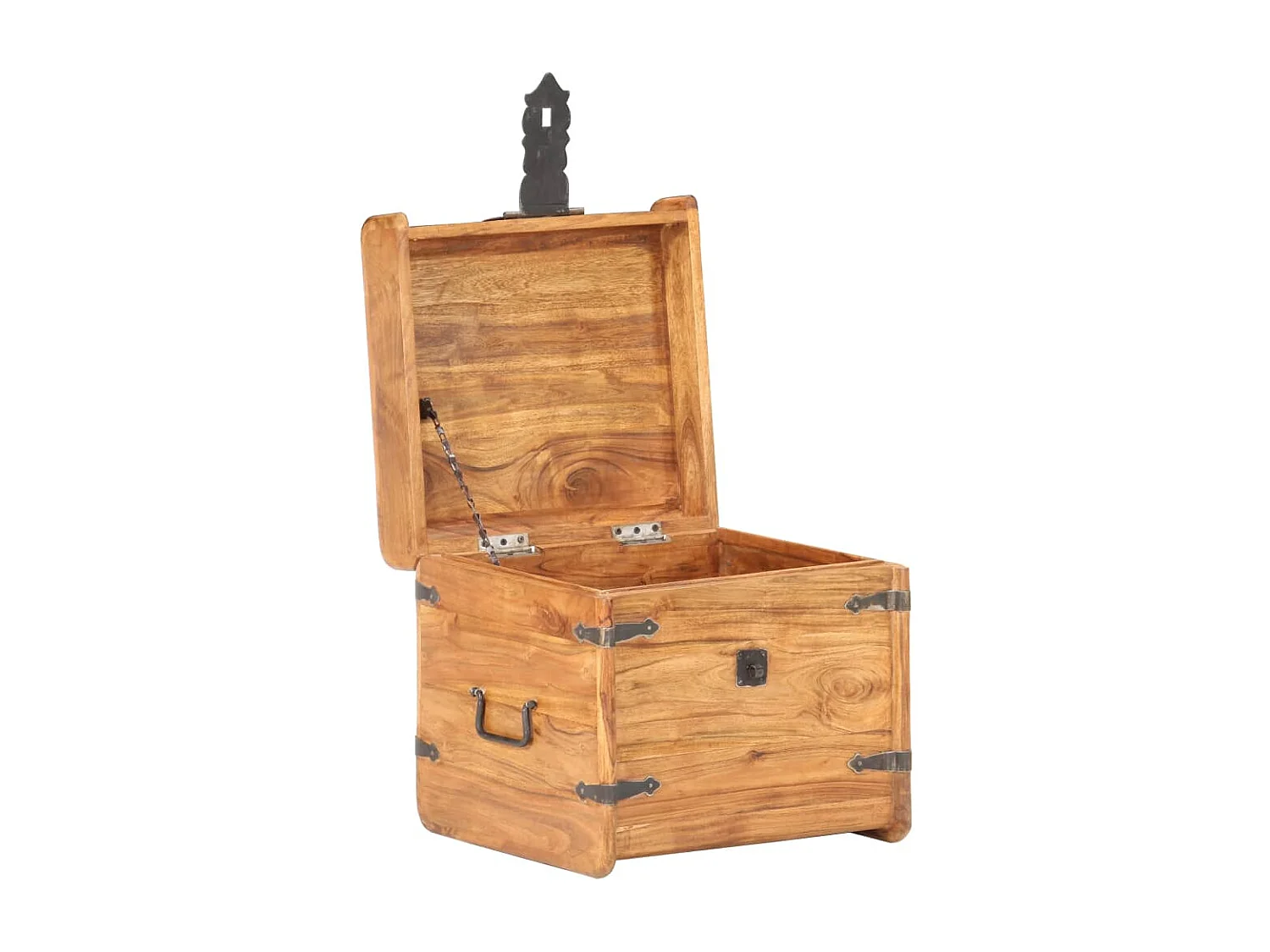 Coffre 40x40x40 cm Bois d'acacia solide