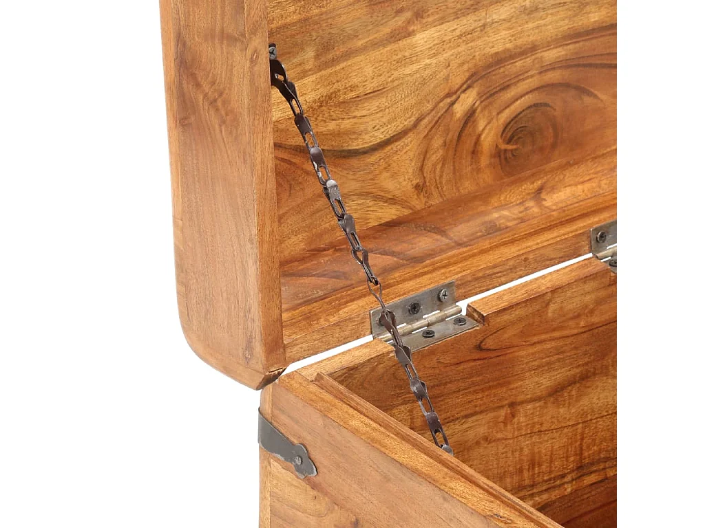 Coffre 40x40x40 cm Bois d'acacia solide