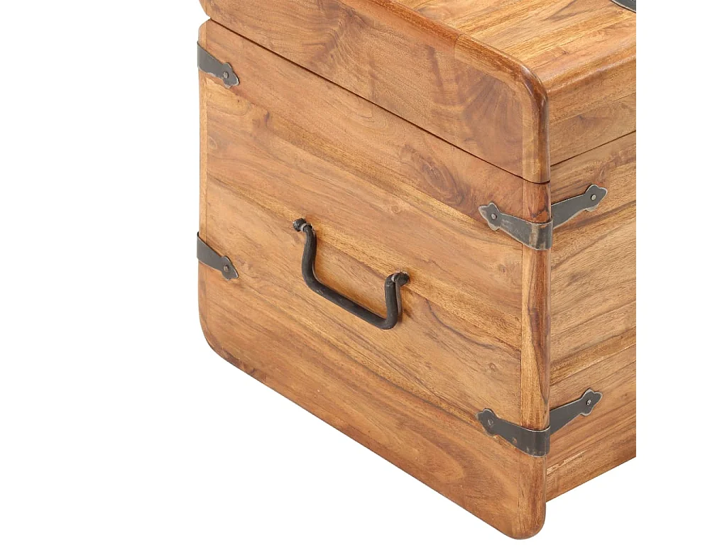 Coffre 40x40x40 cm Bois d'acacia solide