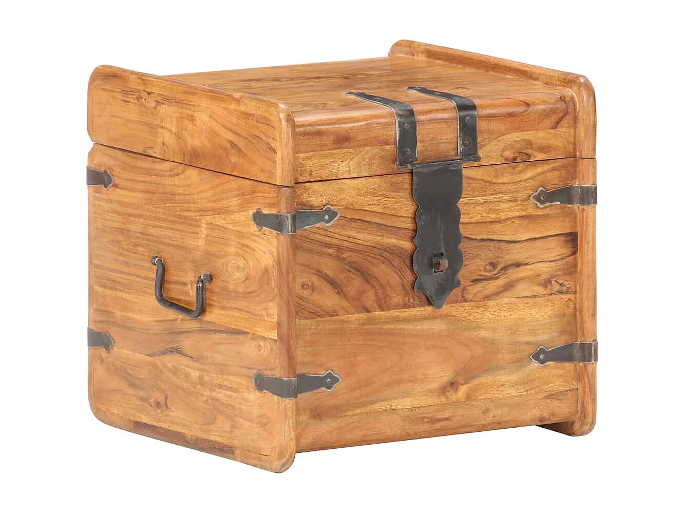 Coffre 40x40x40 cm Bois d'acacia solide