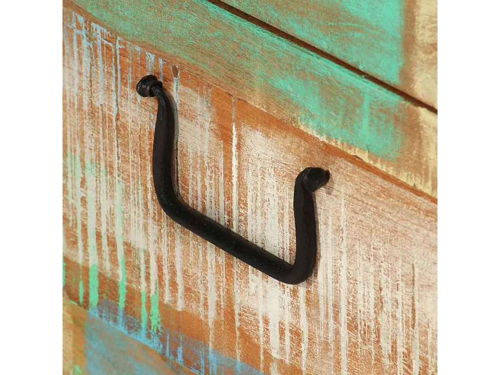 Coffre de rangement Bois de récupération massif