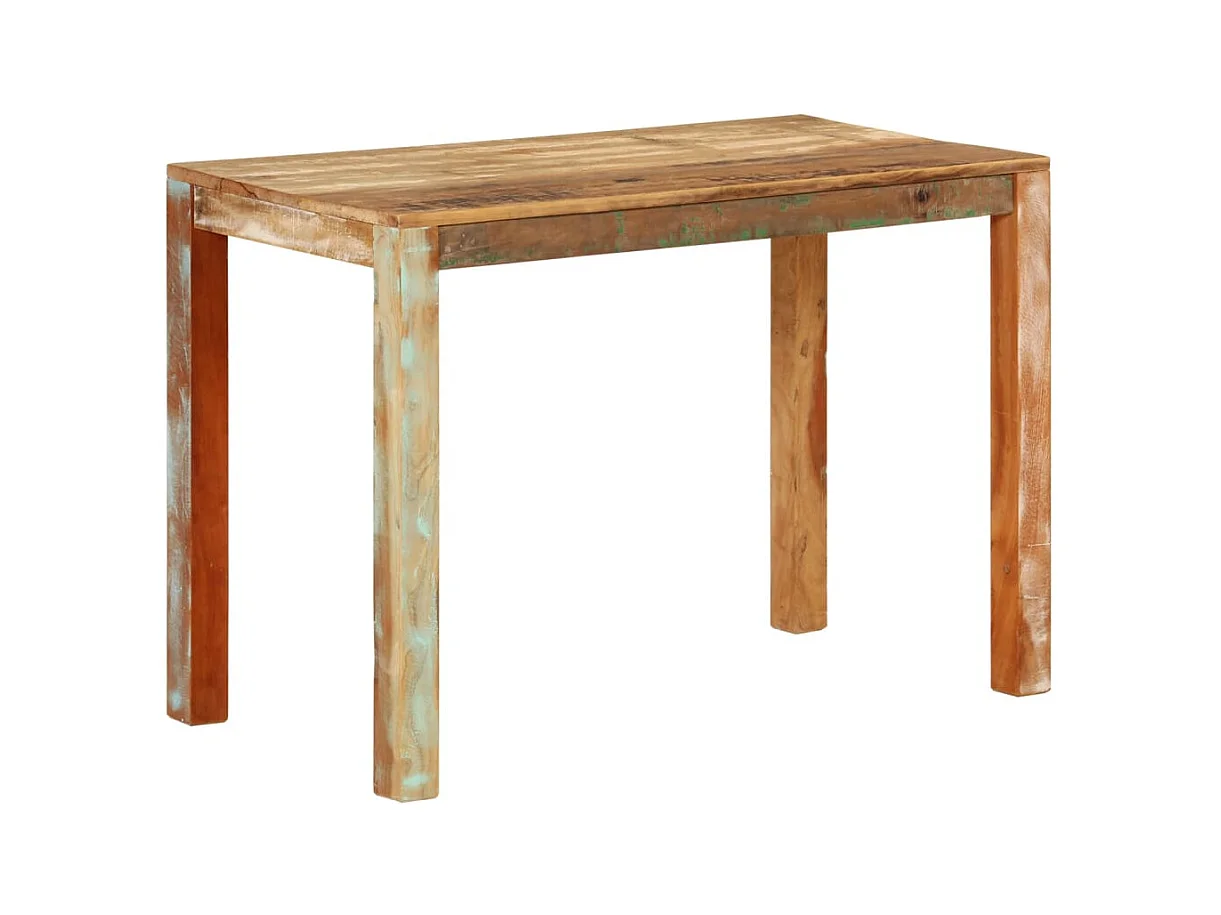 Table de salle à manger 110x55x76cm Bois massif de récupération