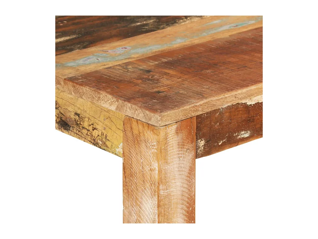 Table de salle à manger 110x55x76cm Bois massif de récupération