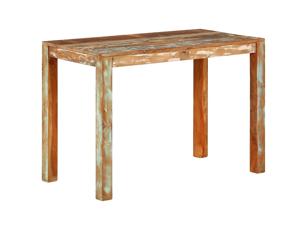 Table de salle à manger 110x55x76cm Bois massif de récupération