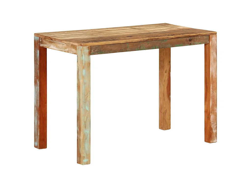Tavolo da Pranzo 110x55x76 cm in Legno Massello di Recupero