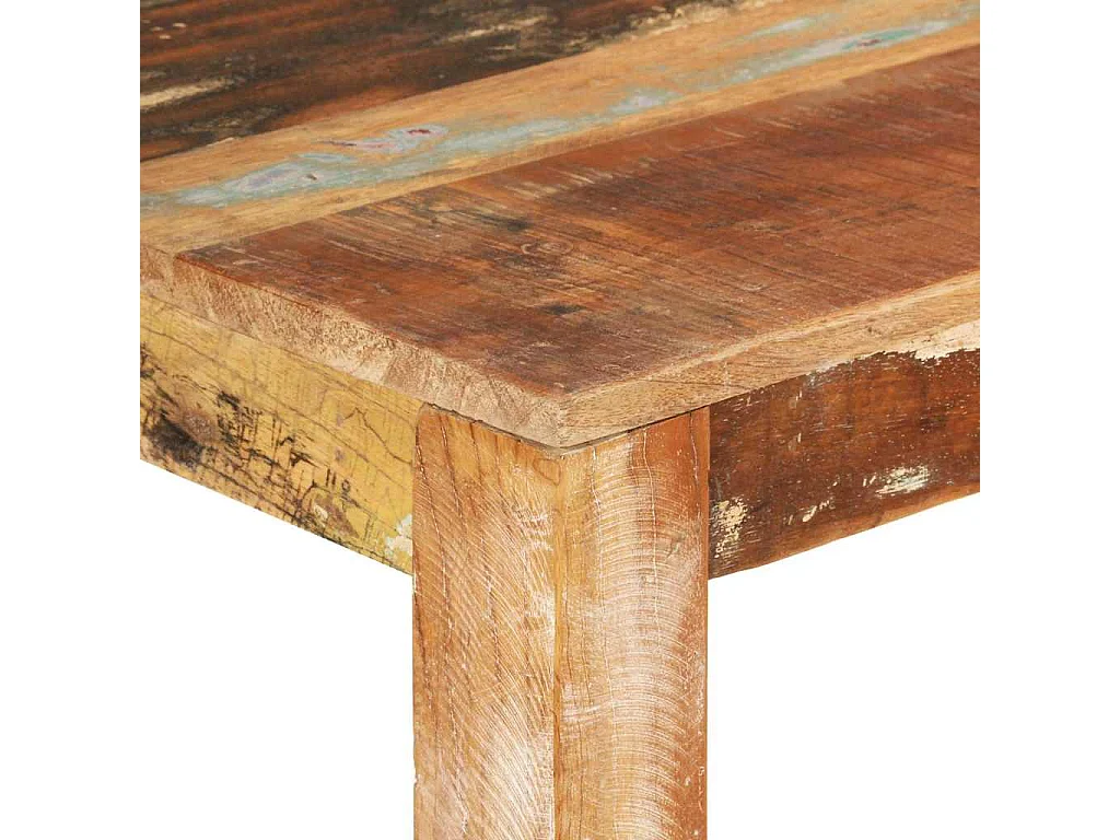 Tavolo da Pranzo 110x55x76 cm in Legno Massello di Recupero