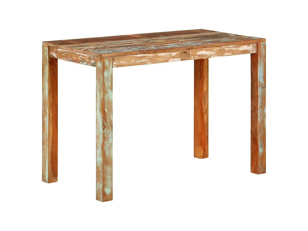 Tavolo da Pranzo 110x55x76 cm in Legno Massello di Recupero