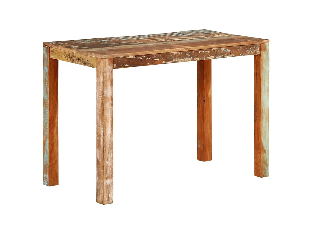 Tavolo da Pranzo 110x55x76 cm in Legno Massello di Recupero