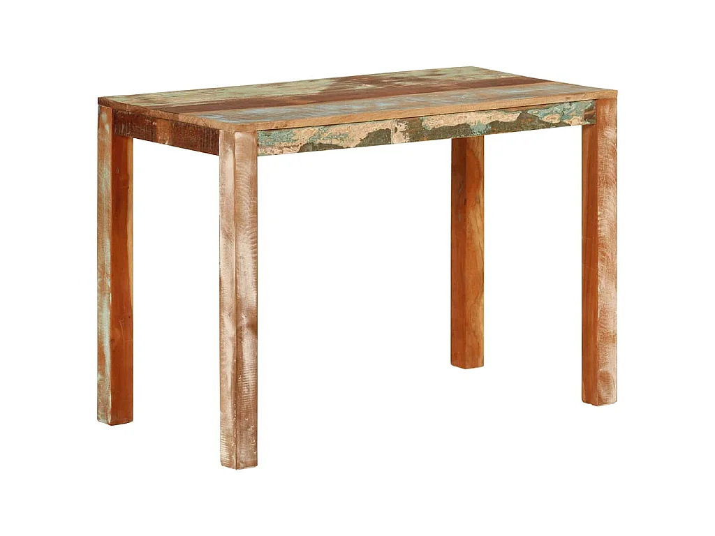 Mesa de comedor madera maciza reciclada 110x55x76 cm