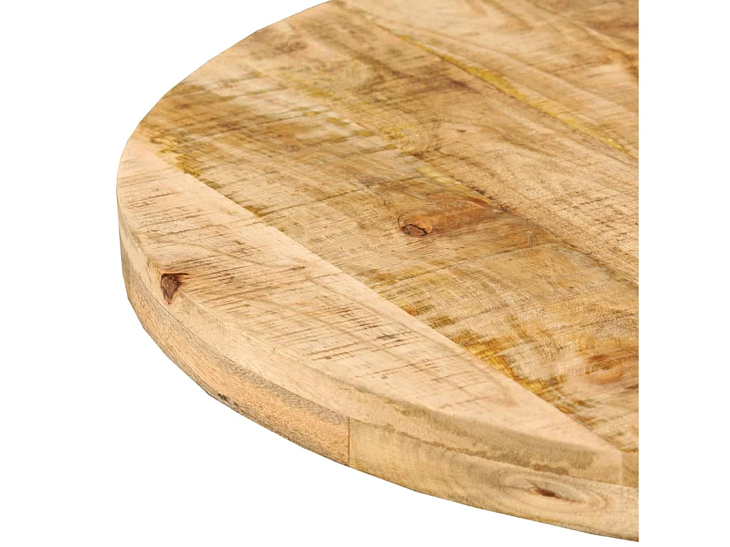 Table de salle à manger Bois de manguier massif et acier 180 cm