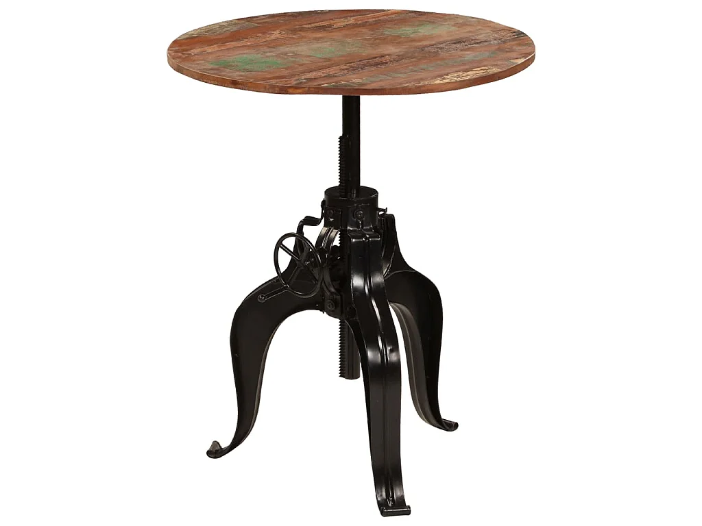 Table de bar Bois de récupération massif 75x(76-110) cm
