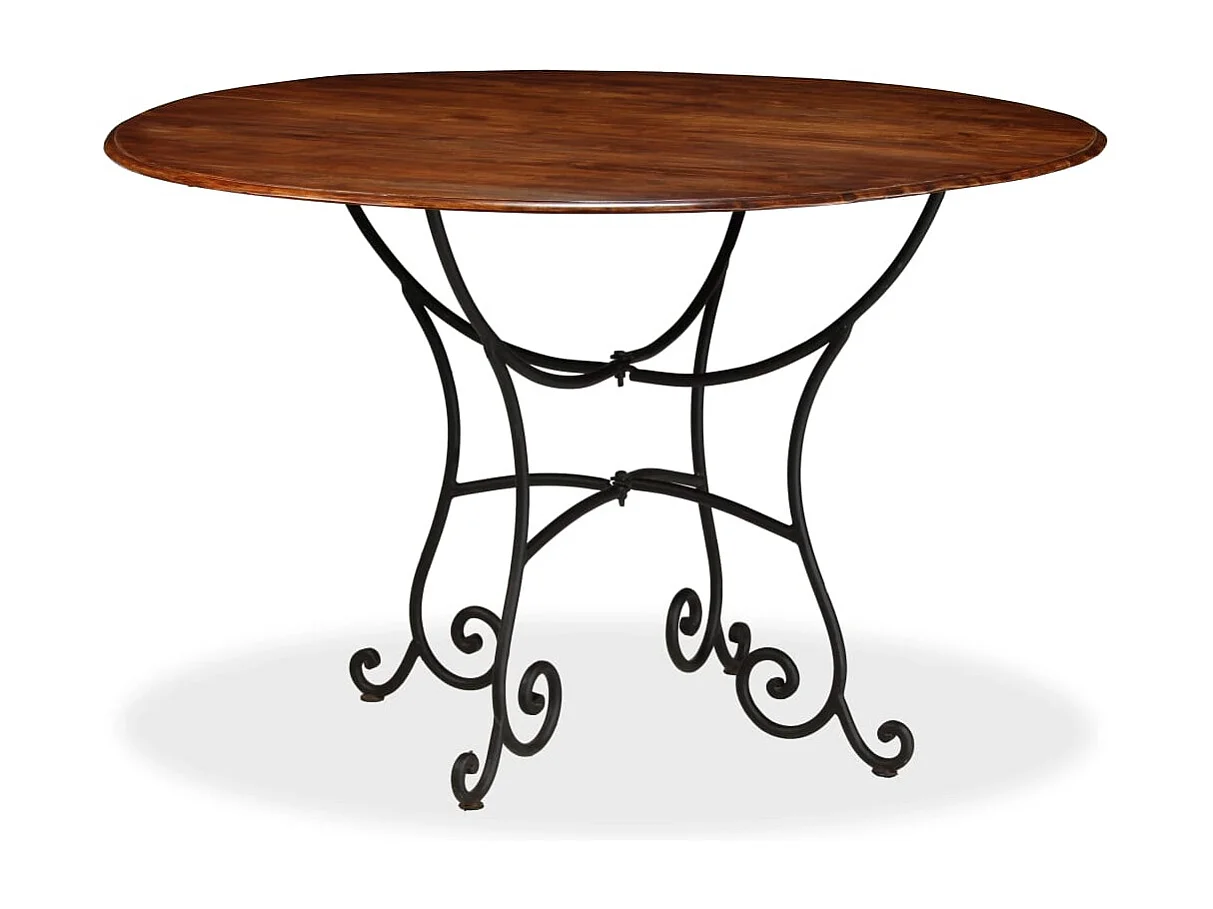 Mesa jantar acácia maciça c/ acabamento a mel 120x76 cm