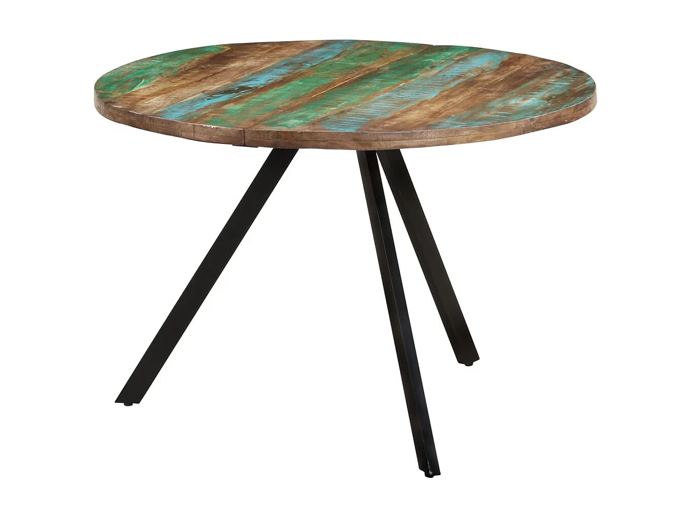 Table à manger 110x75 cm Bois massif de récupération