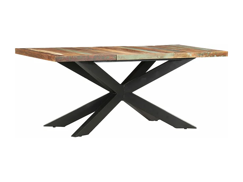 Esstisch 180 x 90 x 76 cm Recyceltes Massivholz