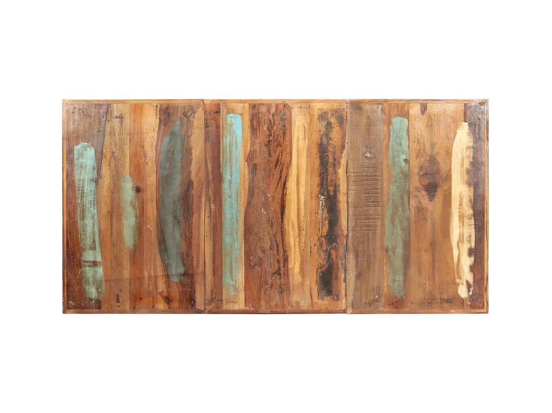 Table de salle à manger 180x90x76cm Bois de récupération solide