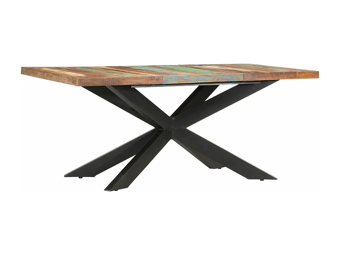 Table de salle à manger 180x90x76cm Bois de récupération solide
