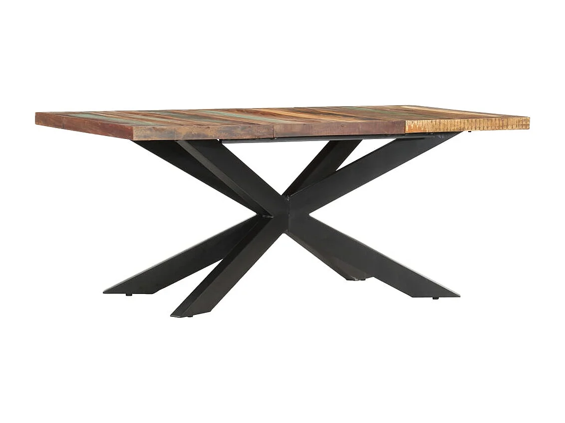 Tavolo da Pranzo 180x90x76 cm in Legno Massello di Recupero
