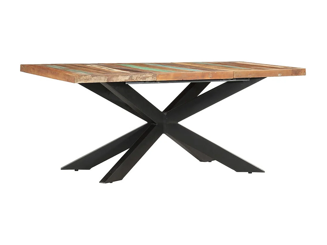Tavolo da Pranzo 180x90x76 cm in Legno Massello di Recupero