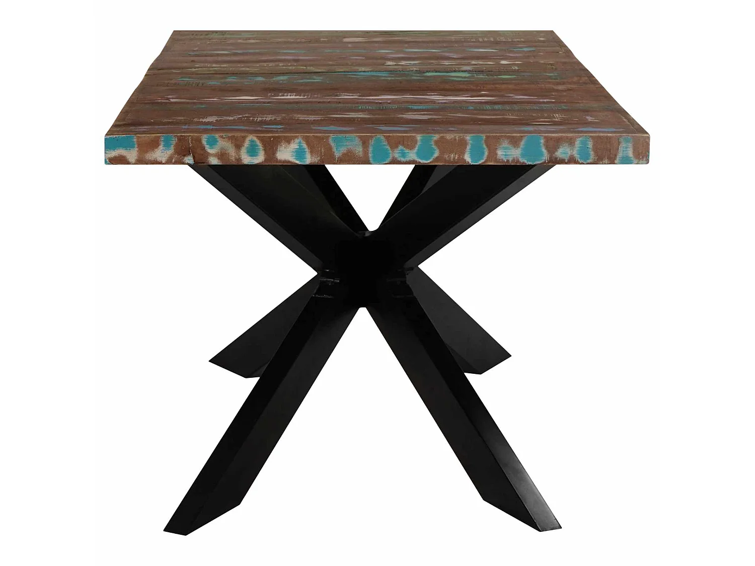 Table de salle à manger 180x90x76cm Bois de récupération solide