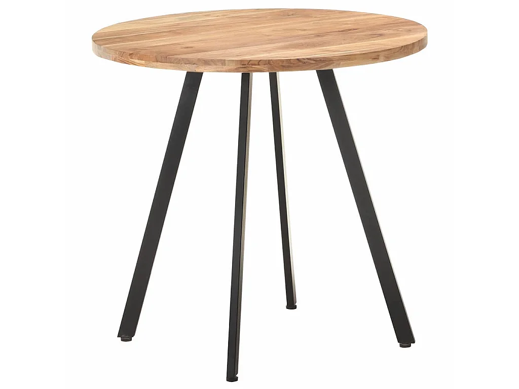 Table de salle à manger 80 cm Bois d'acacia solide