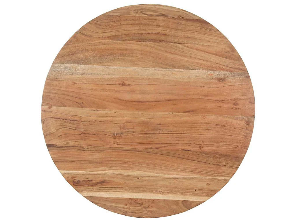 Mesa de jantar 80 cm madeira de acácia maciça